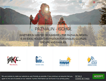 Tablet Screenshot of paznaun-ischgl.com